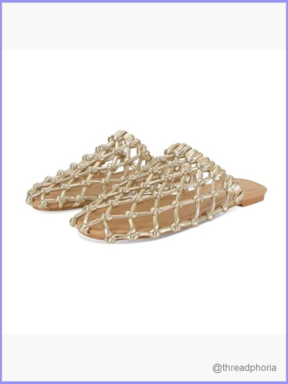 Woven Mesh Flat Sandals Slide Braided Mules Dressy Comfort Slip On Summer - Picture 6 of 7